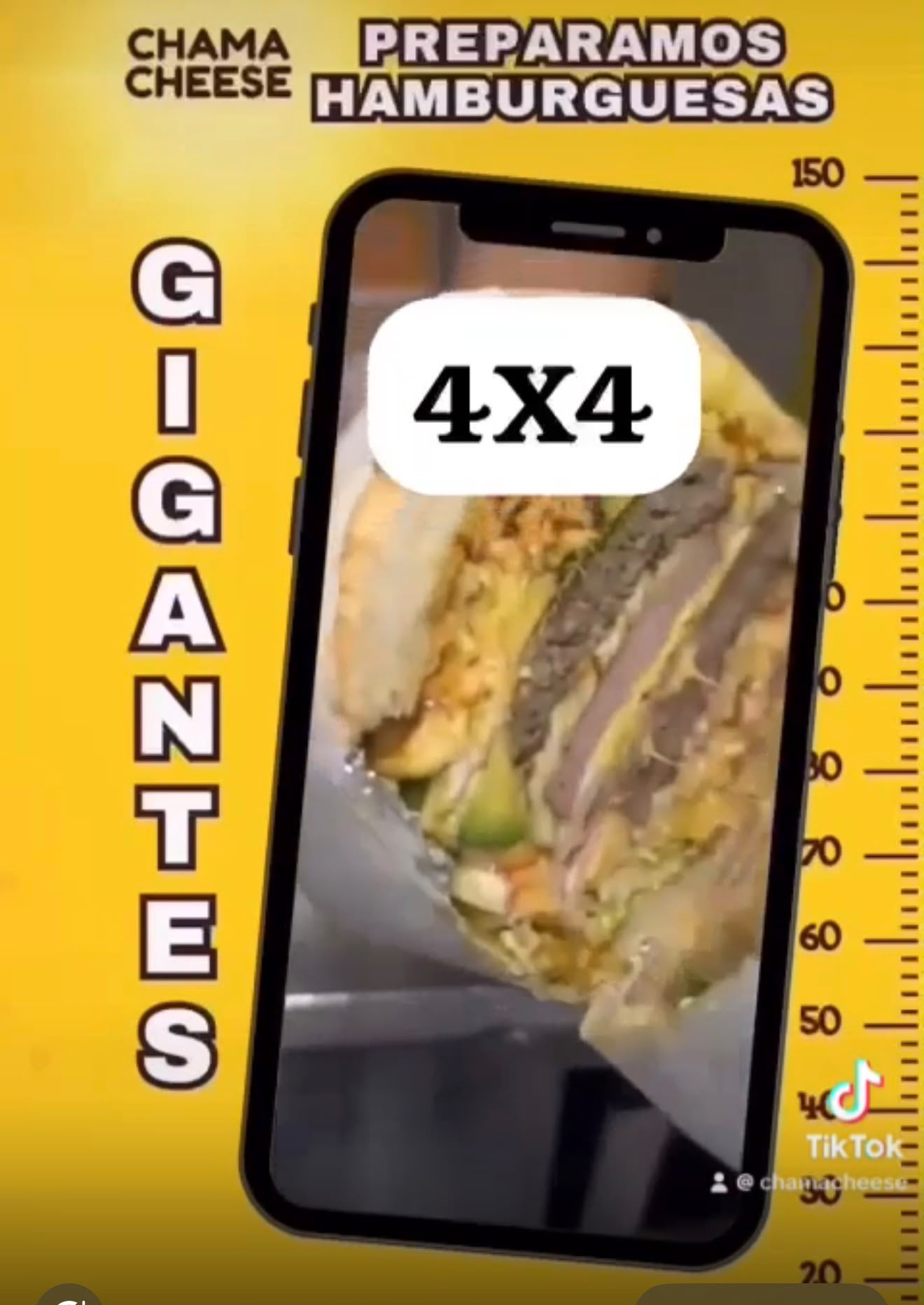 Hamburguesa 4x4 gigante