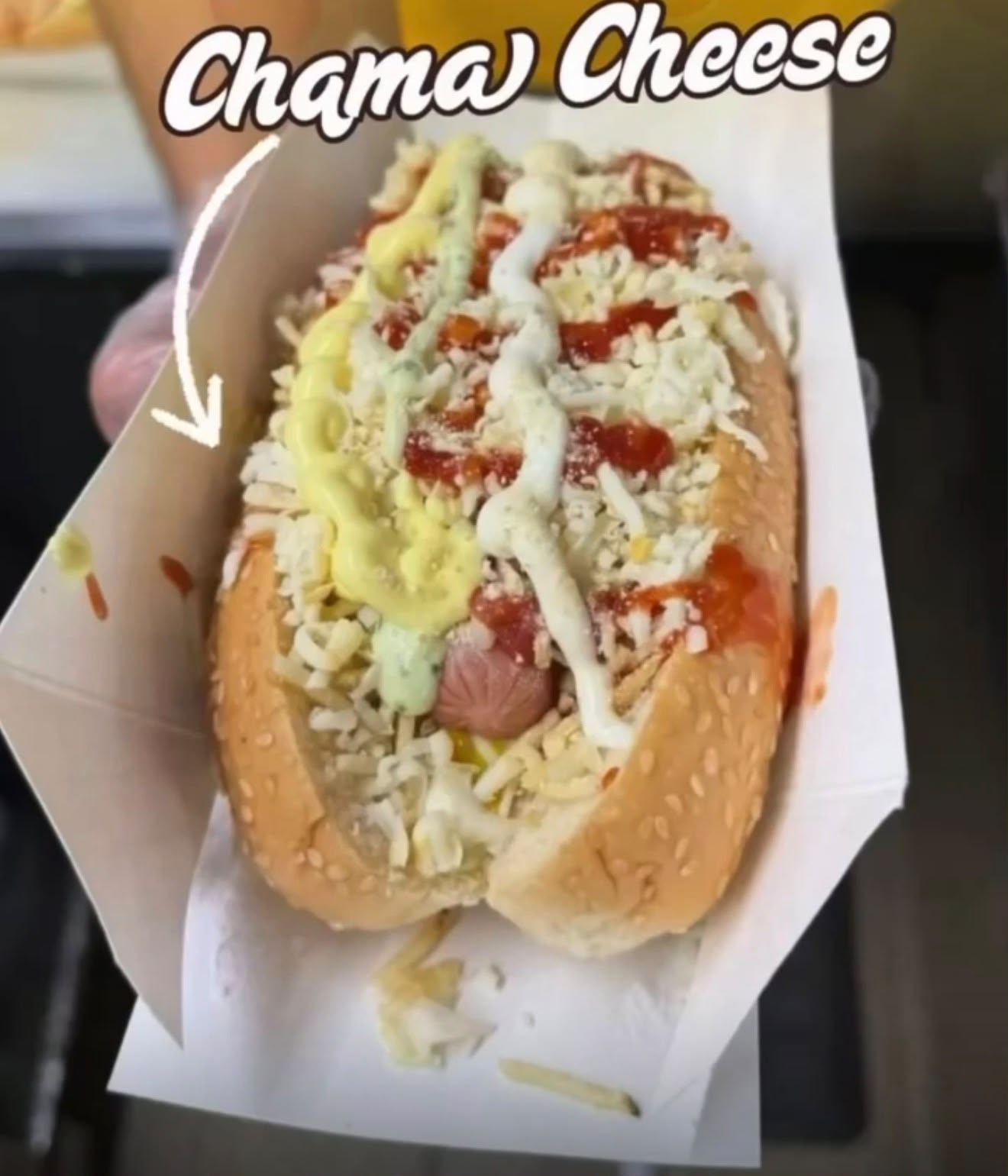 Perro caliente Chama Cheese