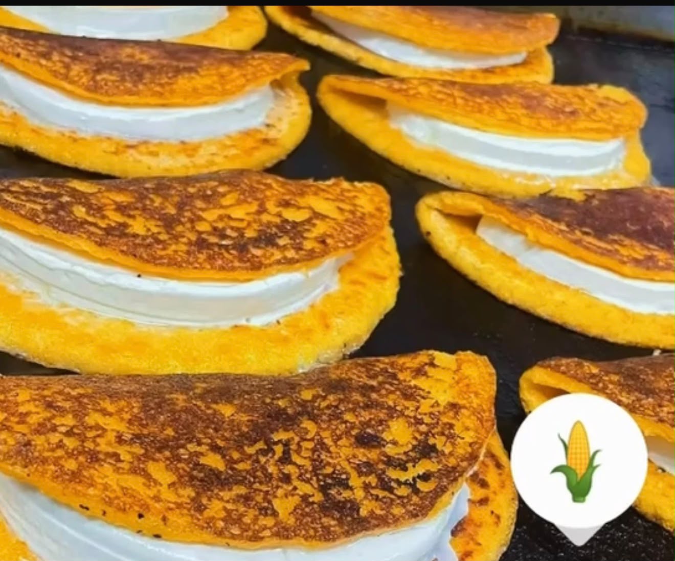 Cachapas en la plancha